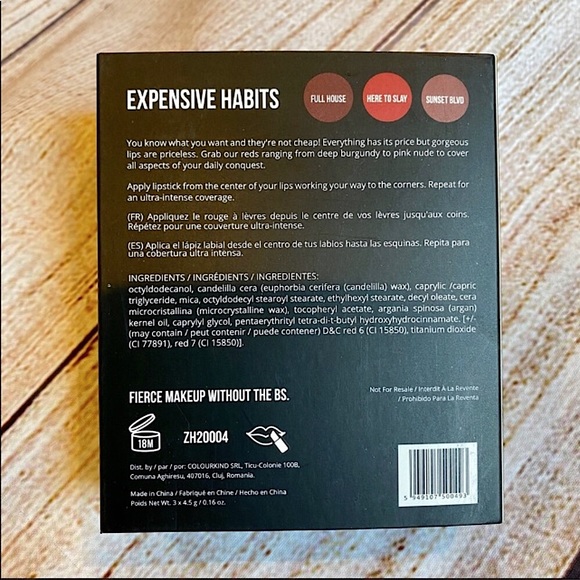 🆕FOLLY-FIRE:EXPENSIVE HABITS COMES WITH SET OF 3/CREAMY&SMOOTH&LONGLASTING NWT - Picture 8 of 12